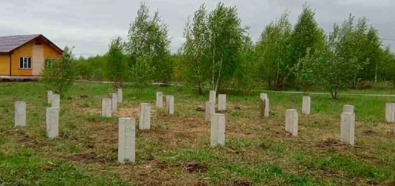 Фундамент на забивных ЖБ сваях