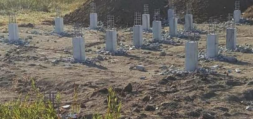 Фундамент на забивных ЖБ сваях