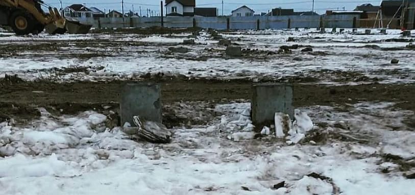 Фундамент на забивных ЖБ сваях