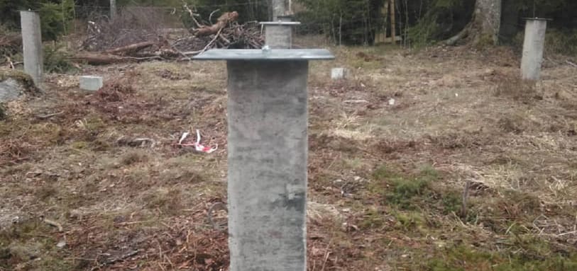 Фундамент на забивных ЖБ сваях